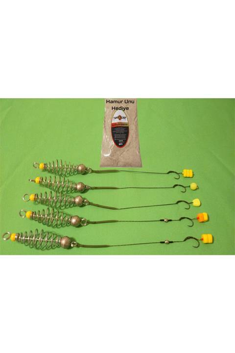 SAZAN RİG 30 Gr Yaylı Karışık Rig Takımı Big Mix Hamur Unlu (5'li Set)