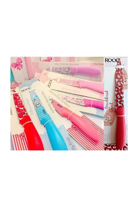 Rooc Seramik Kaplama Bıçak Sebze - Yemek Bıçağı 20 cm 6'lı