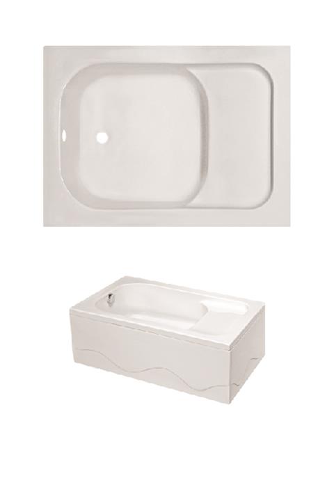 Sanica Home 120*80 Ön Ve Yan Panelli Küvet