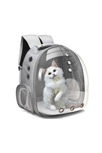 Alfagrup Al&fa Grup Şefaf Astronot Çanta Kedi Köpek Taşıma Hava Akımlı Gri Renk