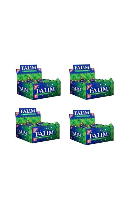 Falım Tekli Nane Aromalı Şekersiz Sakız 1,4 gr 100 Adet X 4 Paket