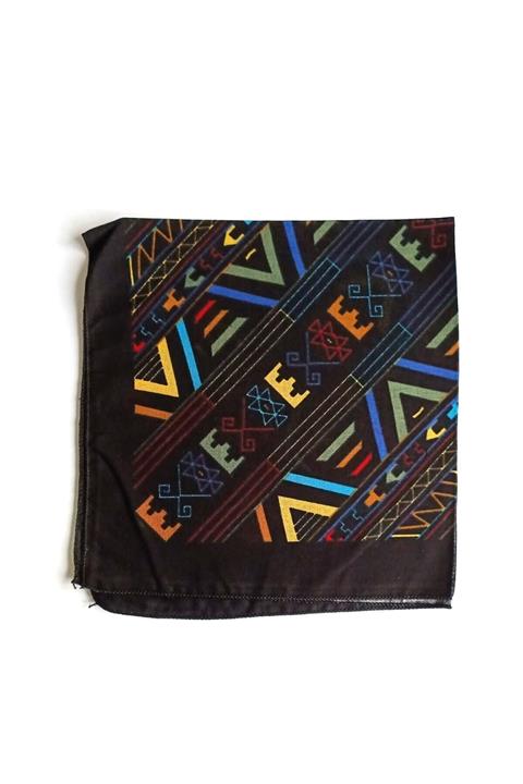 indirimsepeti Siyah Kilim Desenli Bandana Fular