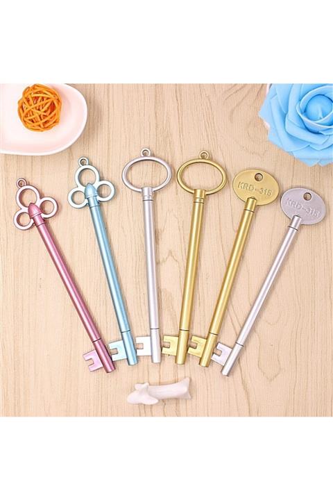 Şeker Ofisi Sevimli Anahtar Parlak Jel Mürekkep Kalem