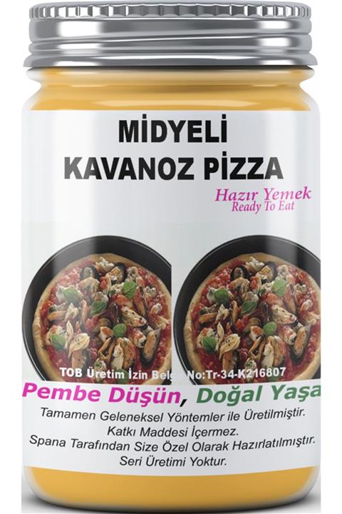 SPANA Midyeli Kavanoz Pizza Devis'so Tekne Kaptanından Ev Yapımı Katkısız 330gr