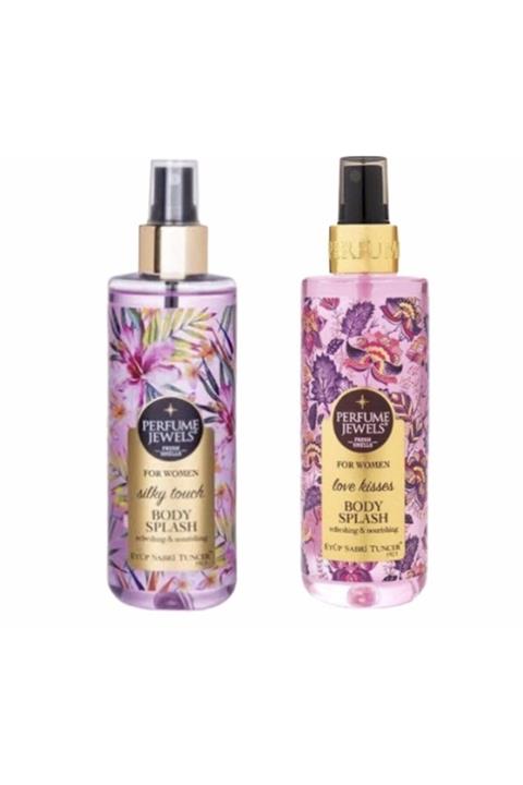 Eyüp Sabri Tuncer Perfume Jewels Body Splash Love Kisses + Sılky Touch Bayan Vücut Spreyi 250 ml