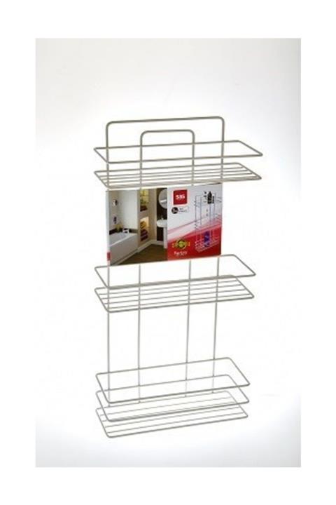 Sas 3 Katlı Banyo Duş Rafı Şampuanlık Sabunluk