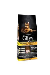 giffy 15 Kg Yetişkin Kedi Maması ( Tavuk Etli ) Kuru Mama