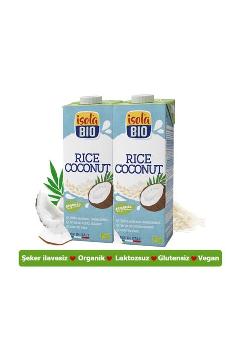 İsola Bio Isola Bıo Organik Glutensiz Hindistan Cevizi & Pirinç Içeceği 1000 Ml (2 Adet)
