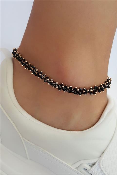 Lenaca Çelik Cam Boncuklu Halhal