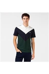 Lacoste Erkek Regular Fit Blok Desenli Renkli Polo