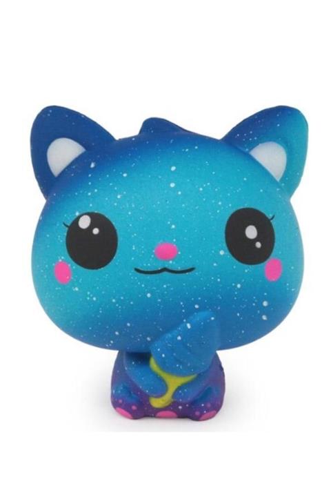 Squishy Mavi Kedi Oyuncak Yavaş Yükselen