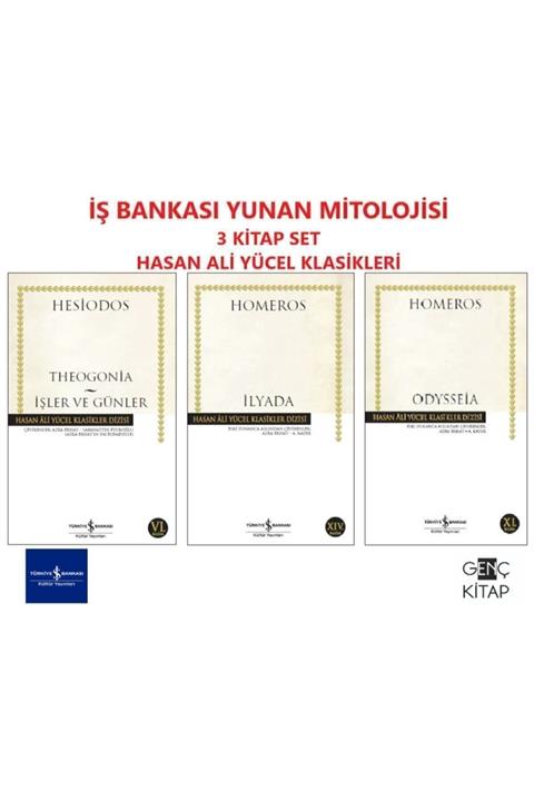 İş Bankası Kültür Yayınları Iş Bankası Yunan Mitolojisi 3 Kitap Set Hasan Ali Yücel Klasikler Homeros-ilyada-odysseia