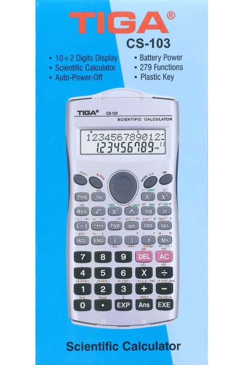 Tiga Ca Cs-103 10+2 Haneli Bilimsel Hesap Makinesi