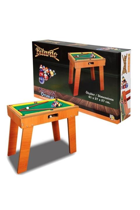 AKÇİÇEK OYUNCAK Ahşap Bilardo Oyunu