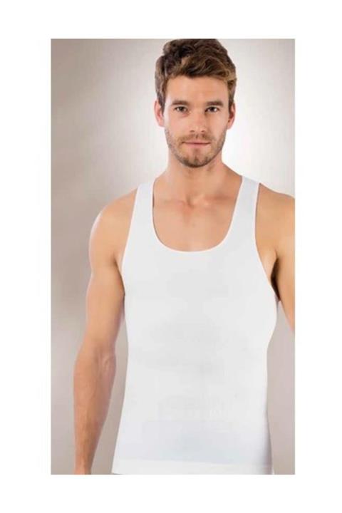 bejamonti Beyaz Erkek Korse Atlet