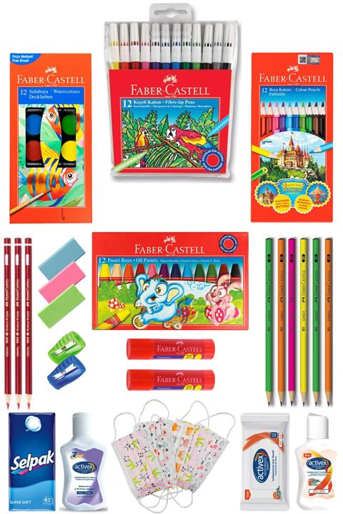 Faber Castell Okul Seti Ve Activex Hijyen Seti