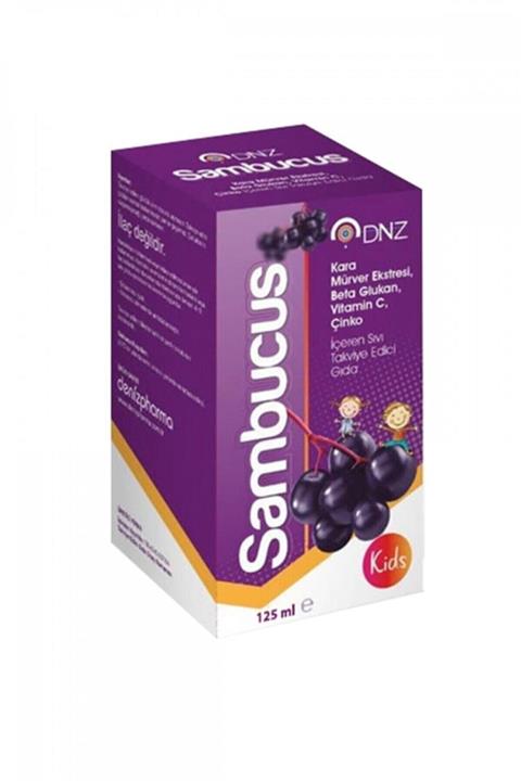 DenizPharma Dnz Sambucus Kids 125 ml Kara Mürver Ekstresi