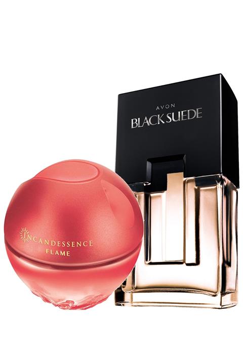 AVON Black Suede Erkek Parfüm Ve Incandessence Flame Kadın Parfüm Paketi