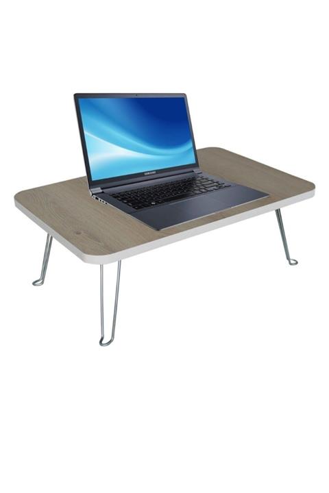 Teknor 40x70 Katlanır Laptop Masa - Dizüstü Bilgisayar Ve Çalışma Masası Kahvaltı Masası