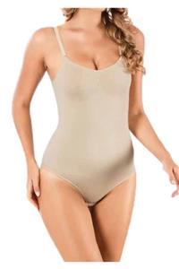bejamonti Kadın Bej Çıtçıtlı Body Korse 9016