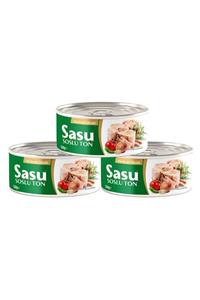 SASU SOSLUTON Akdeniz Usulü Ton Balığı 3 X 160 G Bütün Dilim