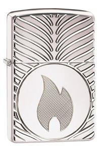 Zippo Zıppo Flame Design High Polish Chrome Çakmak