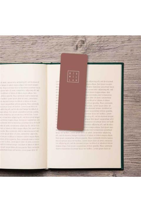 MuslimWalk Baha Bismillah Bordo Dikey Kitap Ayracı