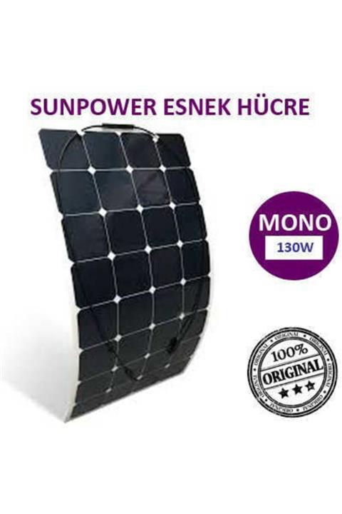 Lexron Mono Flex Monokristal Esnek Güneş Paneli 130 Watt