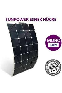 Lexron Mono Flex Monokristal Esnek Güneş Paneli 130 Watt