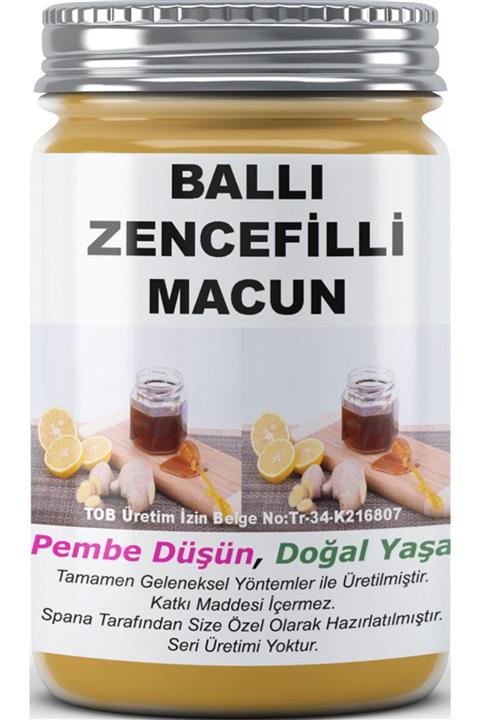 SPANA Ballı Zencefilli Macun Ev Yapımı Katkısız 330gr