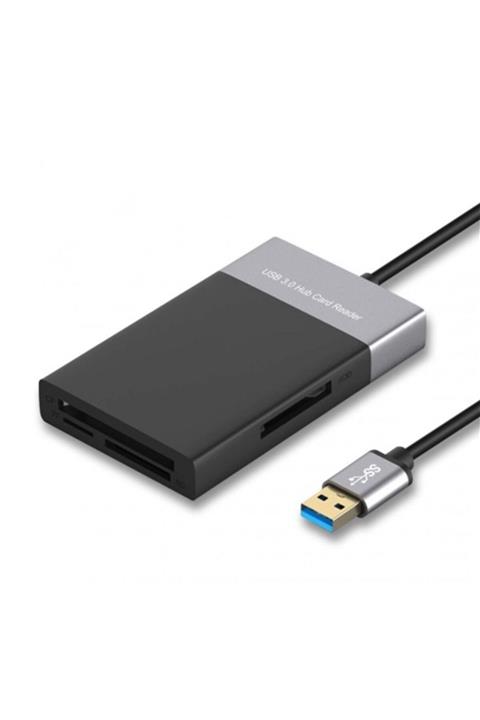 ULTRATEKNO Onten Serisi 6in1 Çoklu Kart Okuyucu Usb 3.0 2xusb Girişi