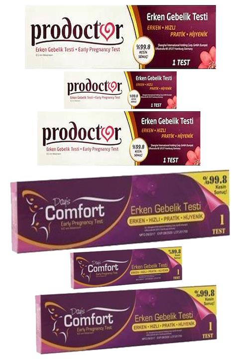 Prodoctor 3 Ad + 3 Ad Comford Erken Gebelik Testi