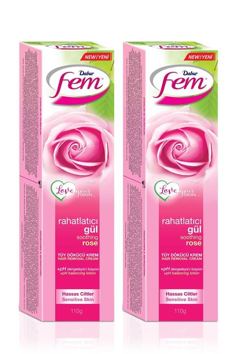 Fem Gül Özlü Tüy Dökücü Krem 110grx2