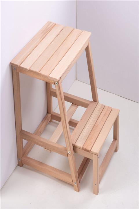 Arma House Gürgen Ahşap Merdiven Basamak Tabure