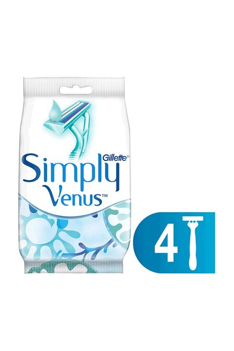 Gillette Venus Simply Venus 2 Kullan At Kadın Tıraş Bıçağı 4'Lü