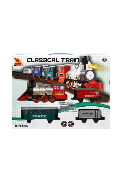 SUNCOM Sesli Ve Işıklı Klasik Tren Seti 16 Parça 01551
