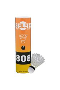 SELEX 808 6'lı Plastik Badminton Topu Beyaz