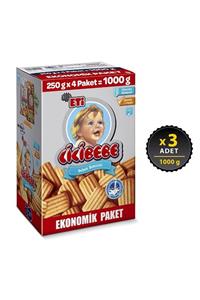 Eti Cicibebe Bebek Bisküvisi 1000 g x 3 Adet