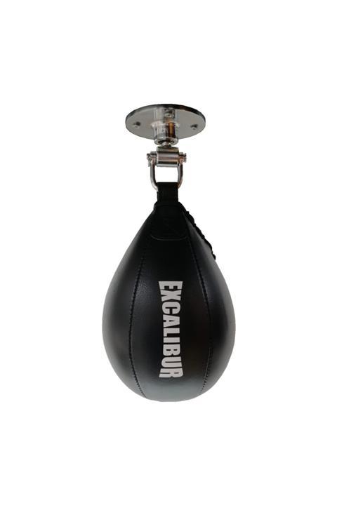 Excalibur Fox Punchingball Pencikbol Top Boks Hız Topu Çelik Fırdöndü Set - Siyah