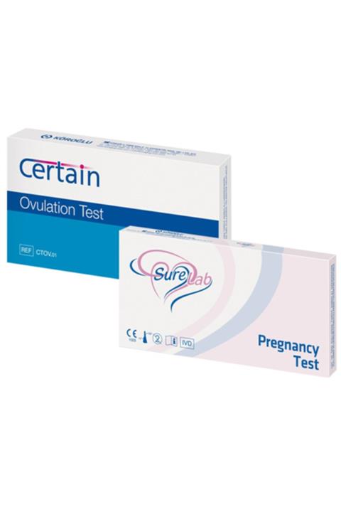 Certain 24 Ovulasyon 2 Surelab Gebelik Testi