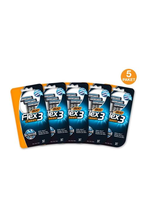 Bic Flex 3 Classic 3 Bıçaklı Tıraş Bıçağı 5 Adet