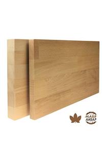 WOODLIFE Kayın Ahşap Plaka - 1. Sınıf Masif Panel Eni 90cm - Boyu 110cm - Kalınlığı 30mm