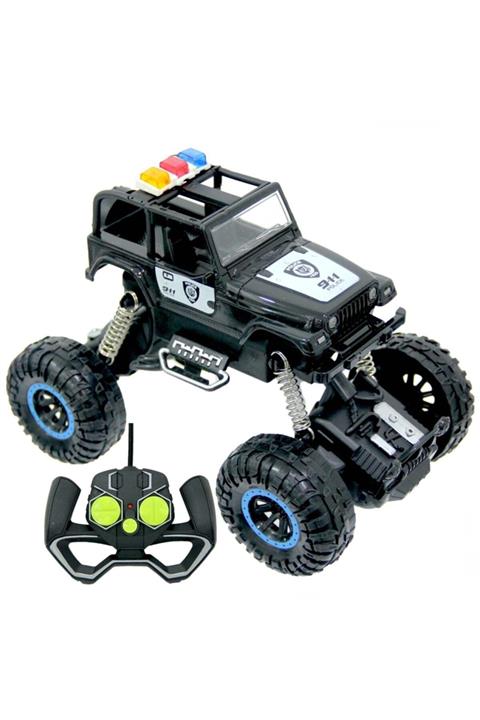 CanEm Crazy Speed Truck Kumandalı Şarjlı Polis Jeep