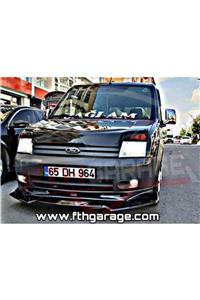 FTH GARAGE Ford Connect Ön Lip - Esnek 3 Parça Kanatlı Ön Lip