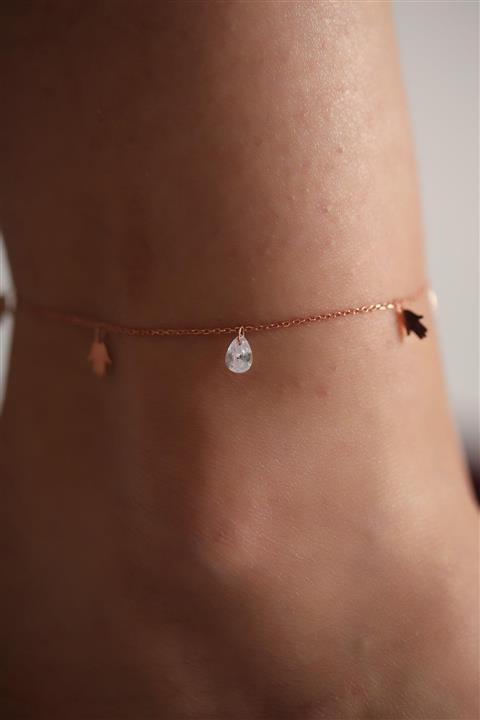 İzla Design Kadın Rose Fatma Ana Eli Model Gümüş İtalyan Halhal