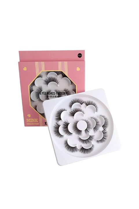 Gold Beauty 7'li Ipek Kirpik 5d Takma Kirpik Seti