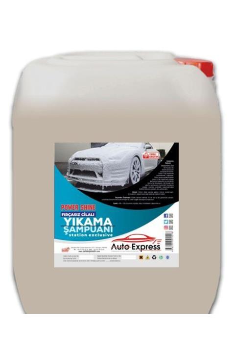 AUTOEXPRESSTÜRKİYE Auto Express Power Shine Fırçasız Cilalı Oto Yıkama Şampuanı 20 Kg