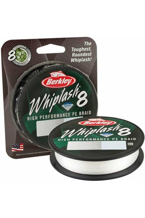 BERKLEY 12.9kg Whiplash 8 Braid Ip Misina Crystal 0.08mm  150mt