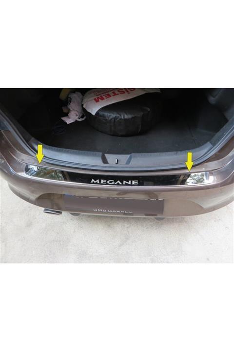 Başkent Oto Dizayn Renault Megane 4 Sedan Formlu Krom Arka Tampon Üstü Koruma Eşiği 2016 Üzeri ( Yazılı )