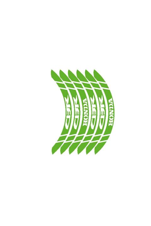 Honda Florasan Yeşil Geniş Cbr Jant Şeridi